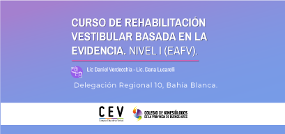 Curso de Rehabilitación Vestibular basada en la evidencia. Nivel I (EAFV) DR 10
