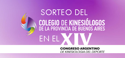 SORTEO DEL COKIBA EN EL XIV CONGRESO ARGENTINO DE KINESIOLOGÍA DEL DEPORTE